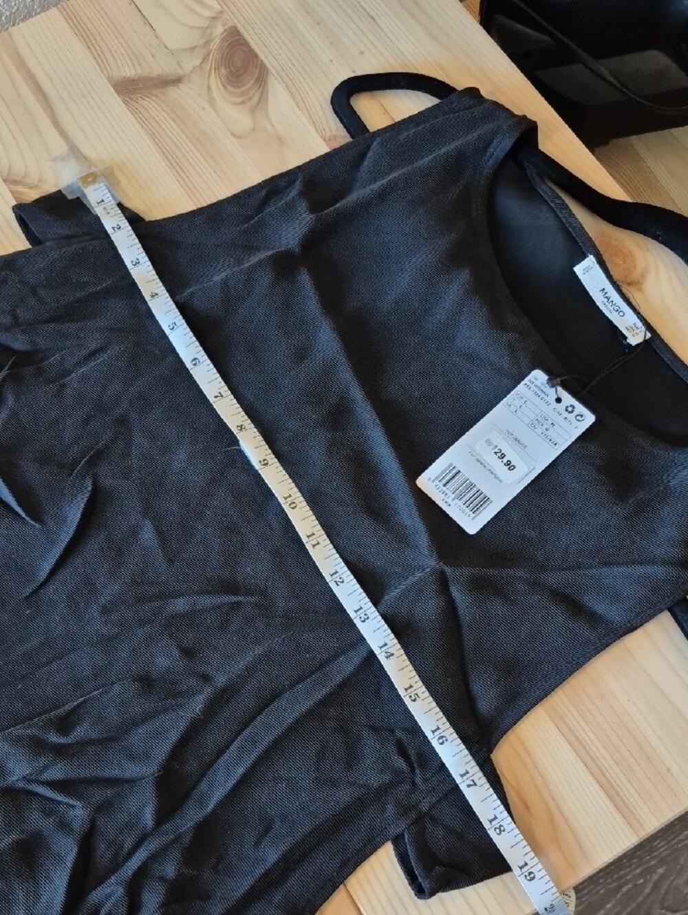 Mango Black Ribbed Tank Top - Picture 6 of 8